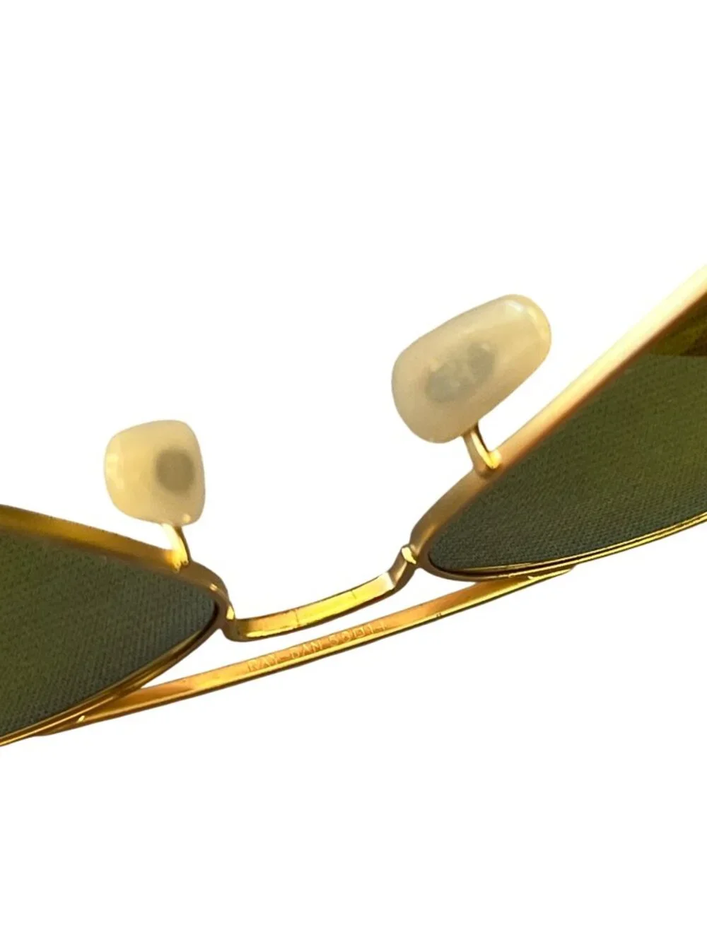 Ray Ban B&L Vintage gold green G15 USA Aviator glasses SKU 10-616